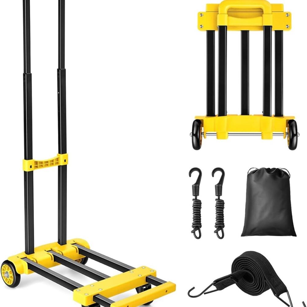 Folding Hand Truck, 290 lbs Heavy Duty Dolly Cart Solid Moving Utility‎ Cart